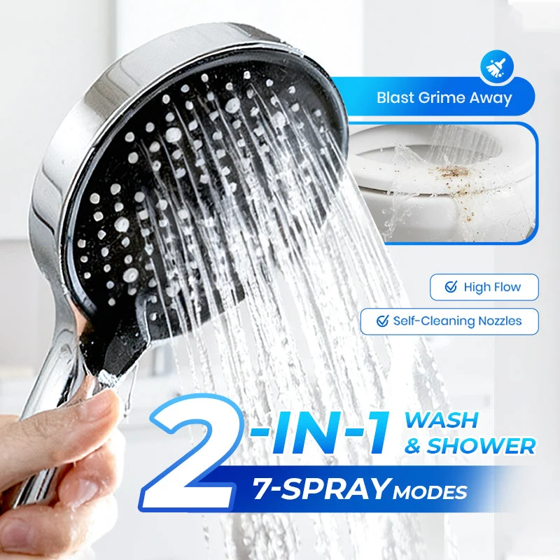 🚿 50% OFF NOW! ✨ High-Pressure Rainfall Shower Head 💦📦