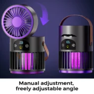 🌞Summer Sale 50% OFF🔥Portable Rechargeable Fan with UV Bug Zapper Light