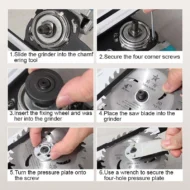 Angle Grinder Stand for Tile 45°Chamfer Cutting - Image 7