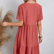 🔥Hot Sale 49% OFF💝Retro V-neck Loose Casual Dress - Image 7
