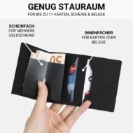 Business simple two-fold multi-card slot large capacity wallet - Image 3