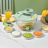 9-in-1 Multifunctional Large Capacity Salad Spinner & Slicer - Image 2