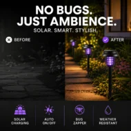 ☀️Solar Mosquito Zapper Light ✨– Outdoor Garden Stake Lamp, UV Insect Killer & Solar Pathway Light🦟🚫 - Image 3