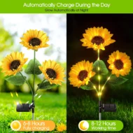 🌻46% OFF FLASH SALE ! Sunflower Solar Lights – Glowing Decor for Garden ✨🌿【Hurry Up】 - Image 5