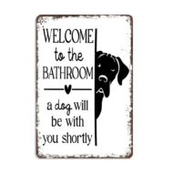 Cute Cat Bathroom Decor Sign - Image 13