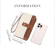 Women's Retro Style RFID Blocking Tri-fold Wallet - Image 17