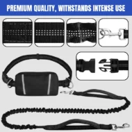 Adjustable Hands-Free Dog Lead with Waist Bag - Image 6