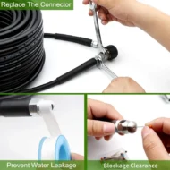 💦 50% OFF INSTANT! 🚿 5800PSI Sewer Jetter Kit - High-Pressure Nozzle & Hose for Clogged Drains/Pipes, Compatible with Most Pressure Washers 🔧📦 - Image 2