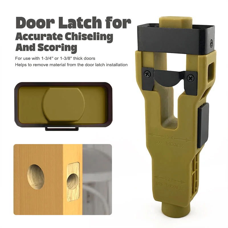 🛠️ LIMITED-TIME 50% OFF! 🚪 Professional Door Latch Installation Tool – Accurate Mortise Guide, Durable ABS, Adjustable 🔨