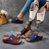 💥Hot Sale🔥Women's Casual Wedge Slide Sandals - Image 3