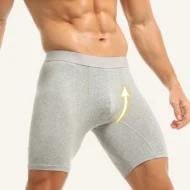 Men's Mid-Waist Stretch Sports Flat Briefs - Image 2