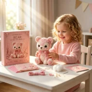 🎀50% OFF🎁Pink Enchanted Forest DIY Felt Patchwork Kit - Image 21