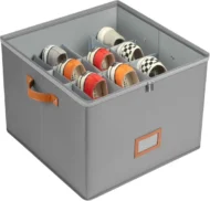 📢📢50% OFF !!!⏰ Fabric Shoe Organizer Storage Box👟– Foldable Design, Large Capacity, Dustproof & Breathable, Space-Saving for Closet & Bedroom 🧺 - Image 6