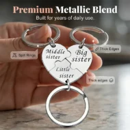 3-Piece Stainless Steel Interlocking Keychain Kit - Image 2