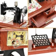 🔥Time Limit Sale 50% OFF - Wood Mini Sewing Machine Music Box - Image 3