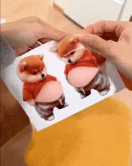 💞50K+ SOLD! 🔥🔥50% OFF!🎁🎁3D Cute Shiba Inu Self-Adhesive Door Stopper & Stress Ball - Image 14
