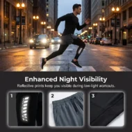 Men's 2-in-1 Running Tights with Shorts - Image 4