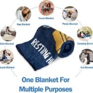🎉 Father’s Day Special Deal: ONLY ￡7.99!!🎁“Dad’s Not Sleeping… Just Resting His Eyes” Blanket 🛋️💤Soft Plush Throw Blanket for Dad – The Perfect Gift from Kids ❤️❤️ - Image 4