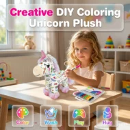 DIY Color-In Unicorn Plush Toy Kit - Image 5
