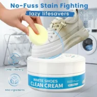 ⏳LIMITED TIME: 50% OFF! 🏆No-Wash Shoe & Leather Cleaner Cream - Stain Remover with Sponge🧼 - Image 3