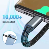 Transparent Luminous 3-in-1 Super Fast Charging Cable - Image 2