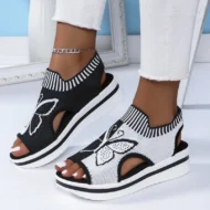 Women's Casual Peep-Toe Platform Beach Sandals - Image 18