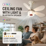 🔥Summer Special🌬️3-in-1 Ceiling Fan with Light and Bluetooth Speaker💡🔊 - Image 8