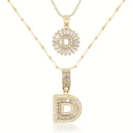 🎁New Year Sale 50% OFF💖2 Pack - Initial Letter Pendant Necklaces - Image 3