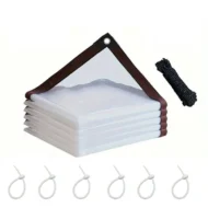 ⏳Limited-time 50% off⏰Heavy-Duty Transparent Waterproof Insulated Tarp🛡️🌧️ - Image 10