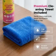 Artificial Flower Cleaning Spray with Towel