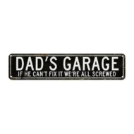 Retro Garage Sign for Dad 🔧❤️ – Iron Plaque, Humorous Man Cave Decor😂 - Image 8