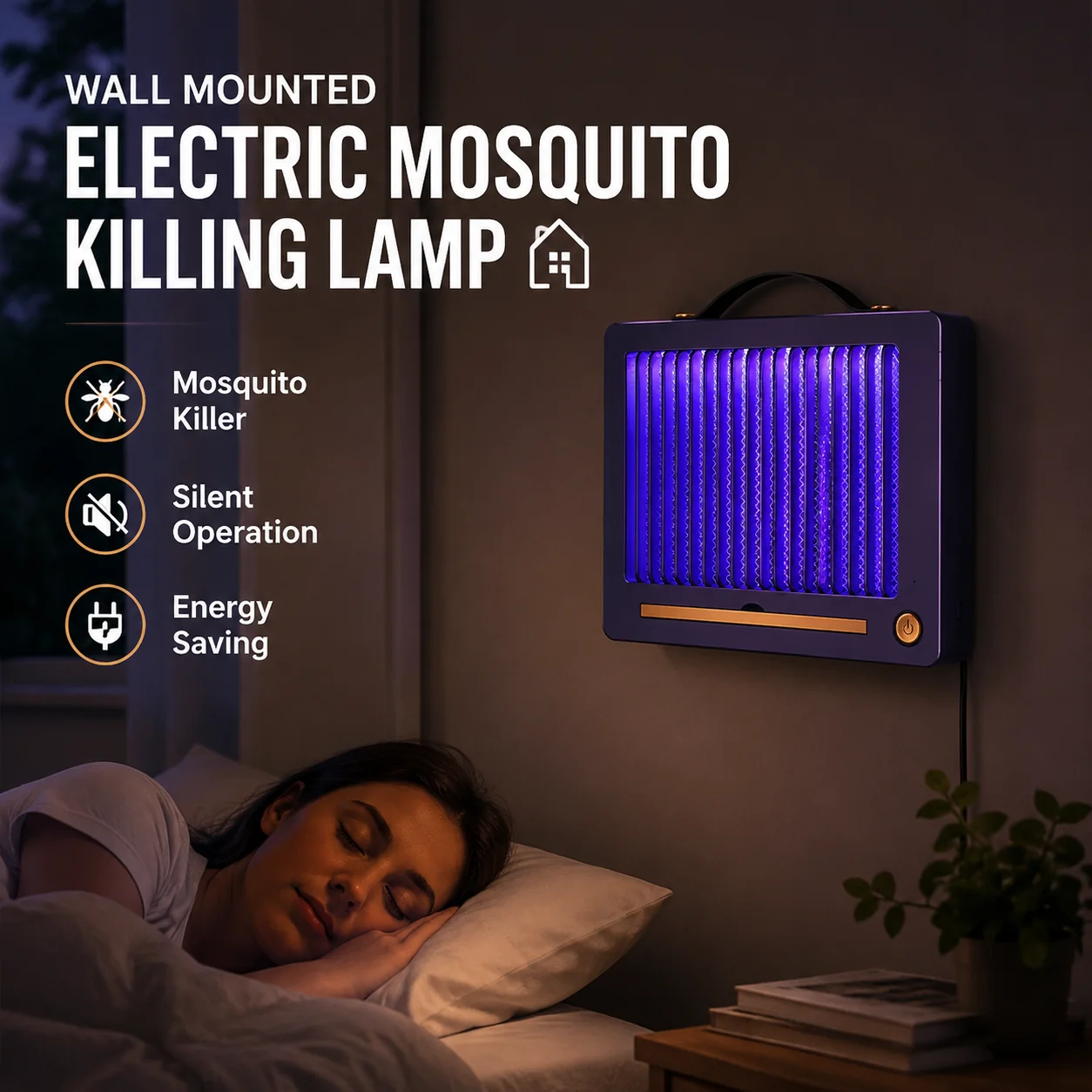 🦟 50% OFF NOW! ☀️Wall Mounted Electric Mosquito Killing Lamp🏠