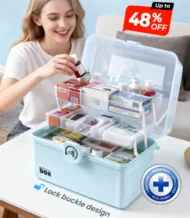 💊 Flash Sale!🏠✨Household Multi-Tier Large Capacity Medicine Box