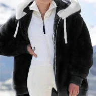 🎁Christmas Hot Sale 49% OFF🎄Hooded Fleece Jacket with Shearling Lining❄️ - Image 2