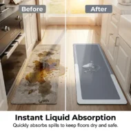Quick-Dry Diatomaceous Earth Kitchen Mat Set - Image 2