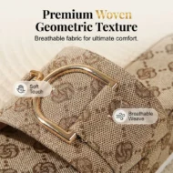 Stylish Geometric Pattern Slip-On Sandals - Image 2