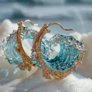 🔥Last Day 70% OFF🌊Elegant Blue Necklace Ring Earrings Set - Image 6