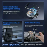 🔥HOT SALE 50% OFF🎁⚡Over 50,000 sold! 📱Smart 2-in-1 Car Rotating Mobile Phone Holder & Wireless Charger⚡ - Image 3
