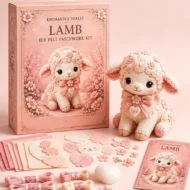 🎀50% OFF🎁Pink Enchanted Forest DIY Felt Patchwork Kit - Image 11