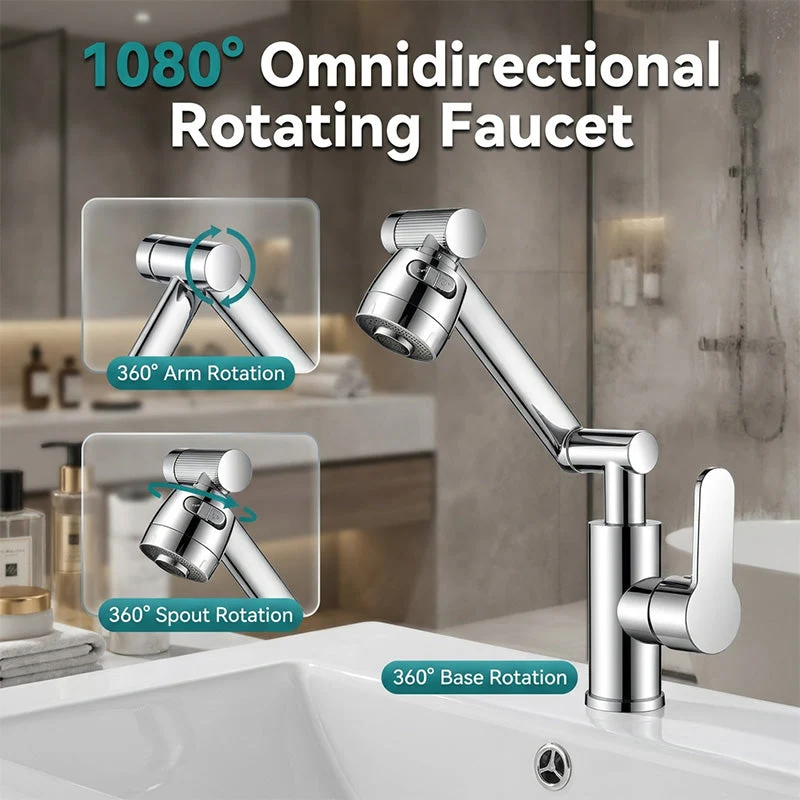 🥳2026 HOT SALE🥳💞50K+ SOLD!🚰✨ 50% OFF! 1080° Rotating Mechanical Arm Faucet – Wash hair in sink easily, no splash. Dual flow modes. Rust‑proof & modern. 🛡️💦