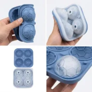 📢📢50% OFF!! ⏰ Silicone Soccer Ball Ice Cube Tray – 5.5 cm Cubes, Slow-Melting, Leak-Proof Design, 4 Colors, Perfect for Game Nights & Cocktails 🥂 - Image 8