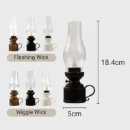 LED Vintage Kerosene Lamp Electronic Swing Candle - Image 13