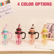 Stylish Large Capacity Sports Water Bottle with Straw - Image 11