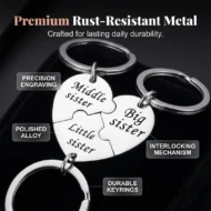 3-Piece Stainless Steel Interlocking Keychain Kit - Image 5