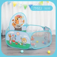 Foldable Children Ball Pool with Basketball Hoop - Image 2