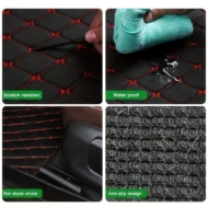 5 pcs Waterproof Leather Car Floor Mats - Image 11