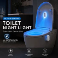 Motion-Sensing Rechargeable Toilet Night Light