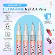 12-Color Professional Nail Art Pen Set - Image 5