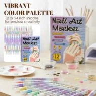 🥳2026 HOT SALE!!💞50K+ SOLD!✨💅🖌️Dual‑Tip Nail Art Pens - Image 2