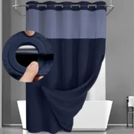 Waffle Pattern Shower Curtain - Image 2